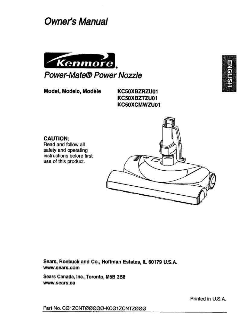 Kenmore Power-Mate KC50XBZRZU01 owner's manual