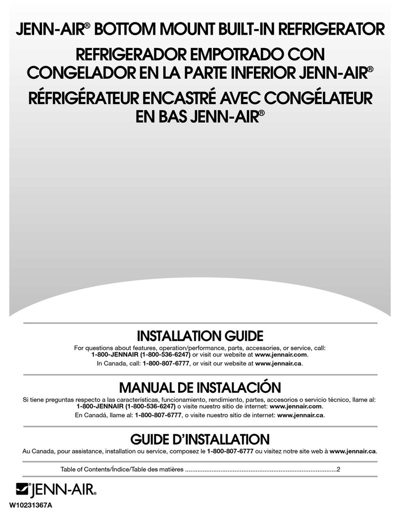 Jenn-Air JB36NXFXLW00 User manual