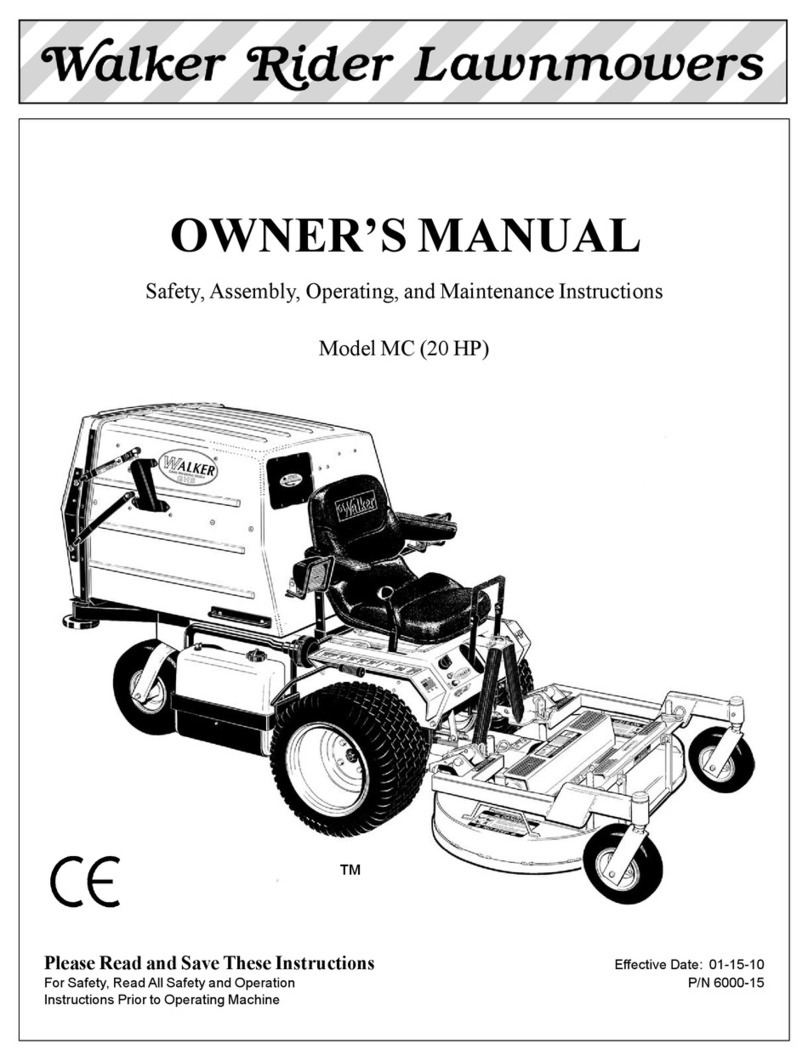 Walker MC (20 HP) User manual
