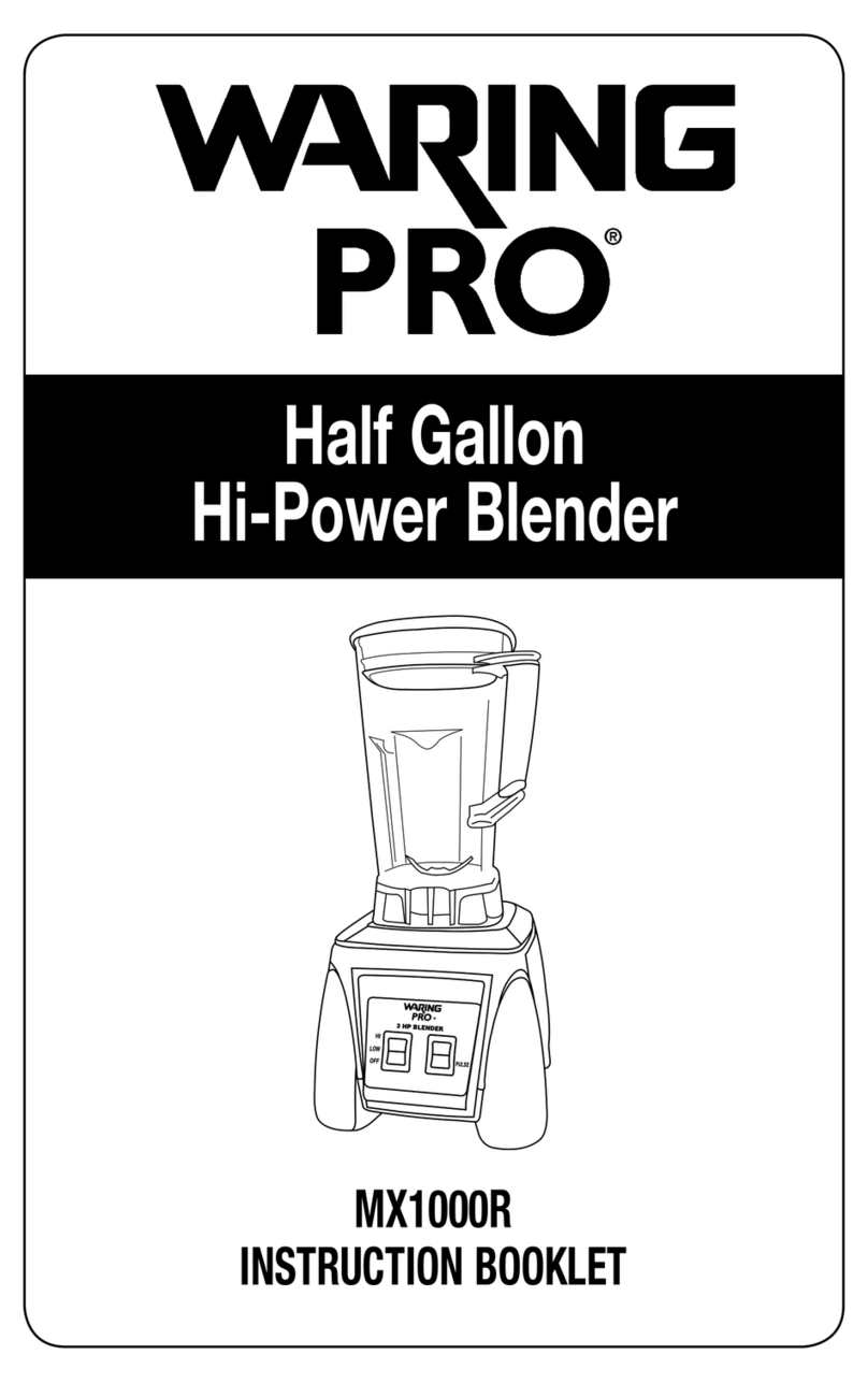 Waring PRO MX1000R User manual