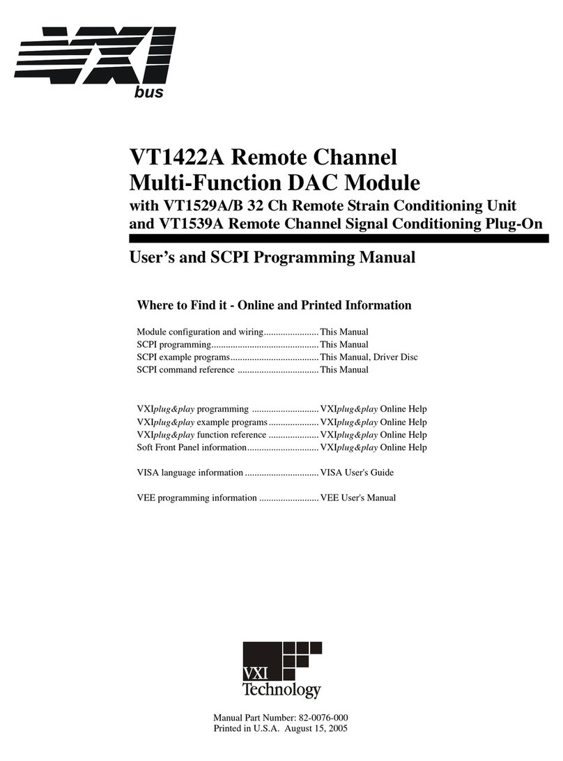 VXI VT1422A User manual