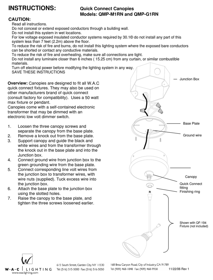 WAC Lighting QMP-G1RN User manual