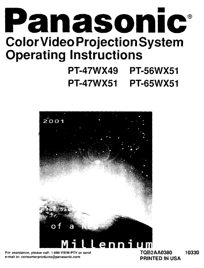 Panasonic PT-47WX51 User manual