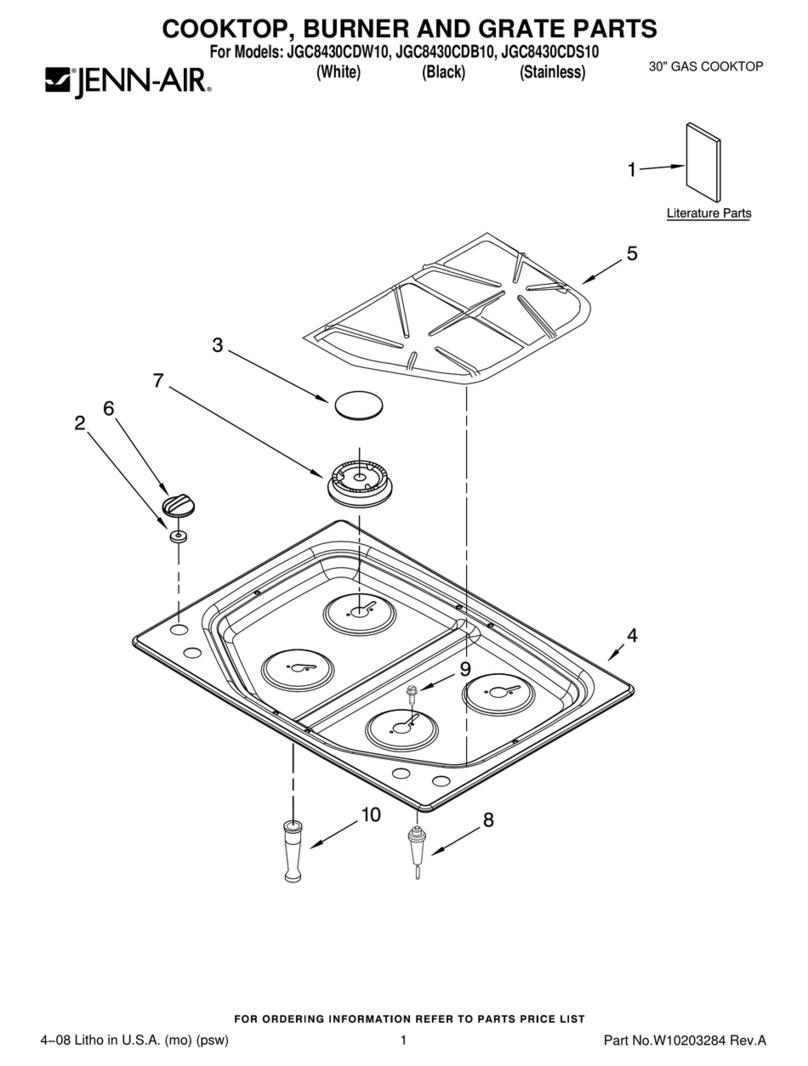 Jenn-Air JGC8430CDB10 User manual