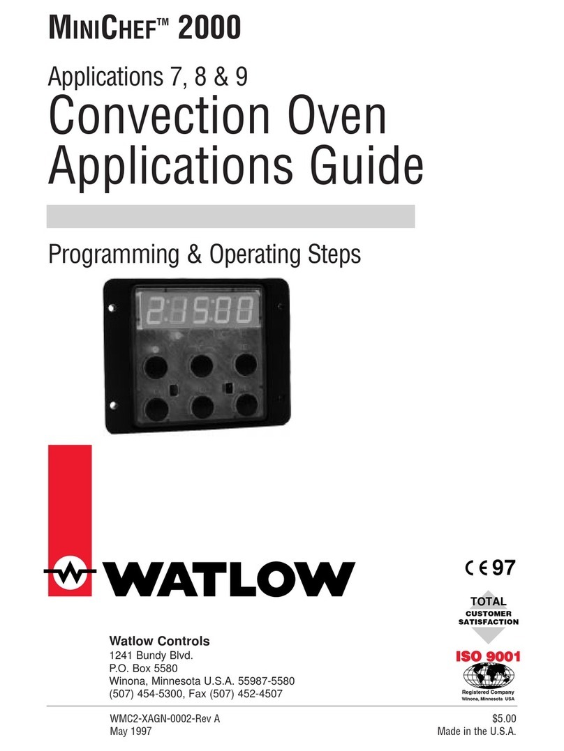 Watlow MINICHEF 2000 Application guide