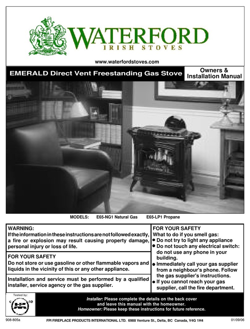 Waterford EMERALD E65-LP1 Owners & installation manual