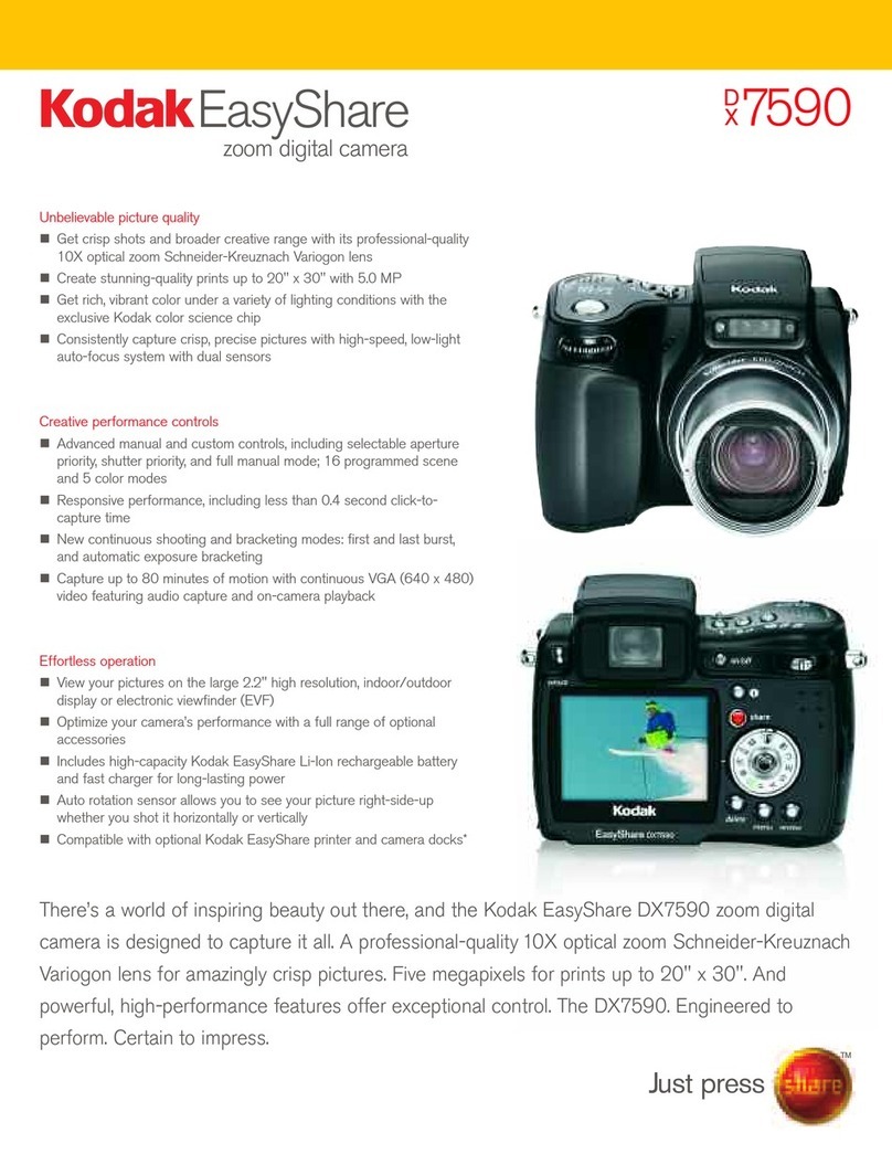 Kodak EasyShare Zoom Digital Camera DX7590 User manual