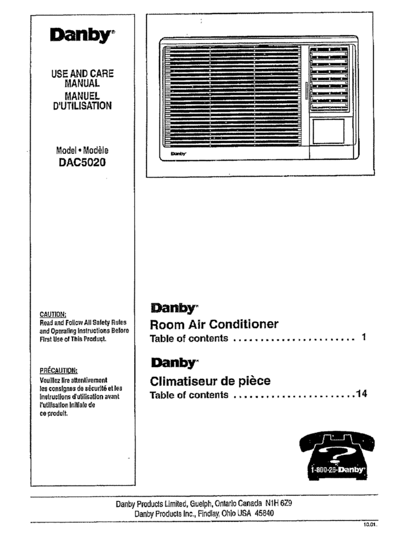 Danby DAC5020 User manual