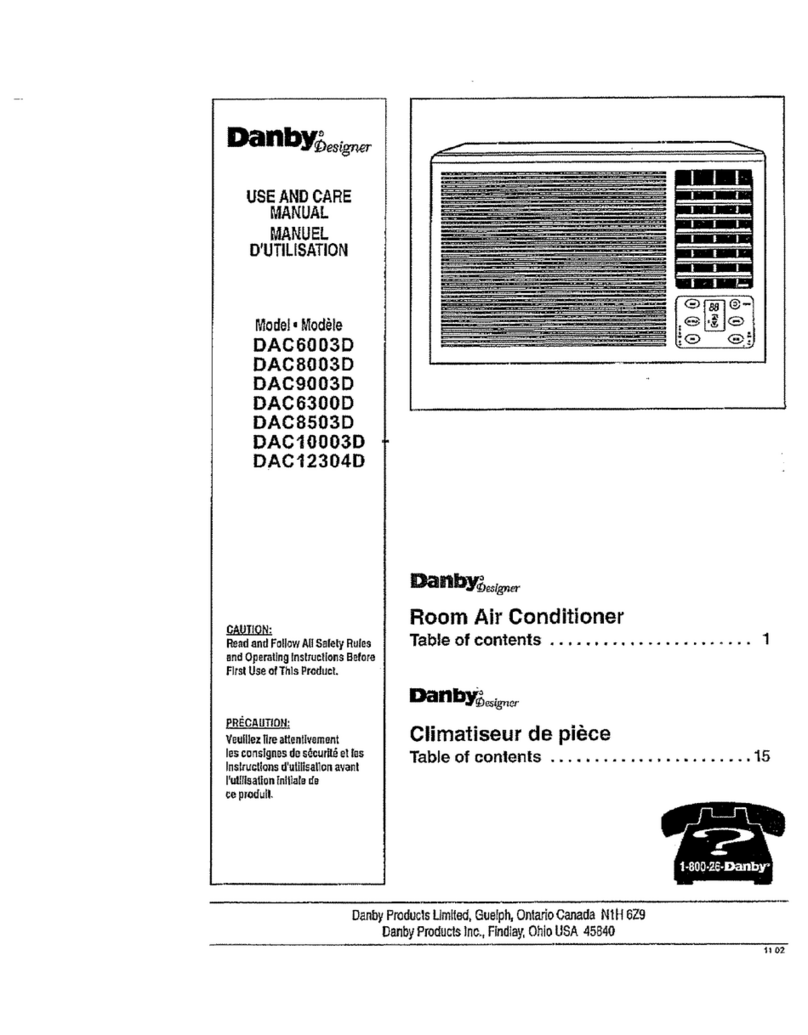 Danby Designer DAC6003D User manual