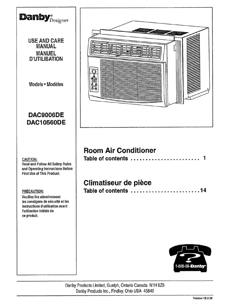 Danby DAC9006DE User manual
