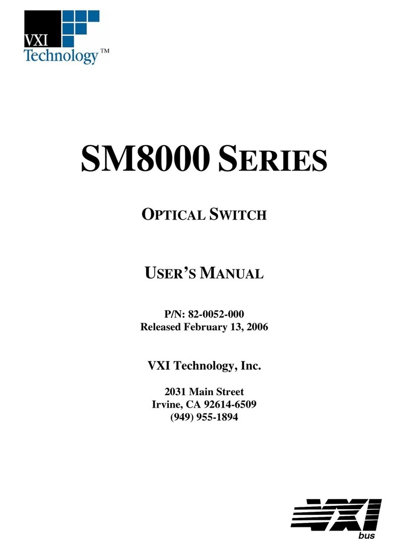 VXI SM8000 Series user manual