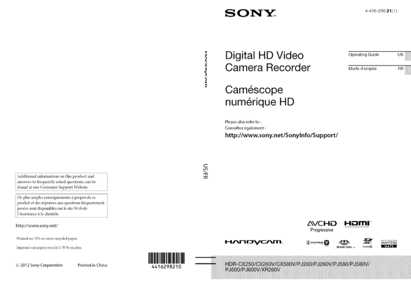 Sony Handycam HDR-CX580V User manual