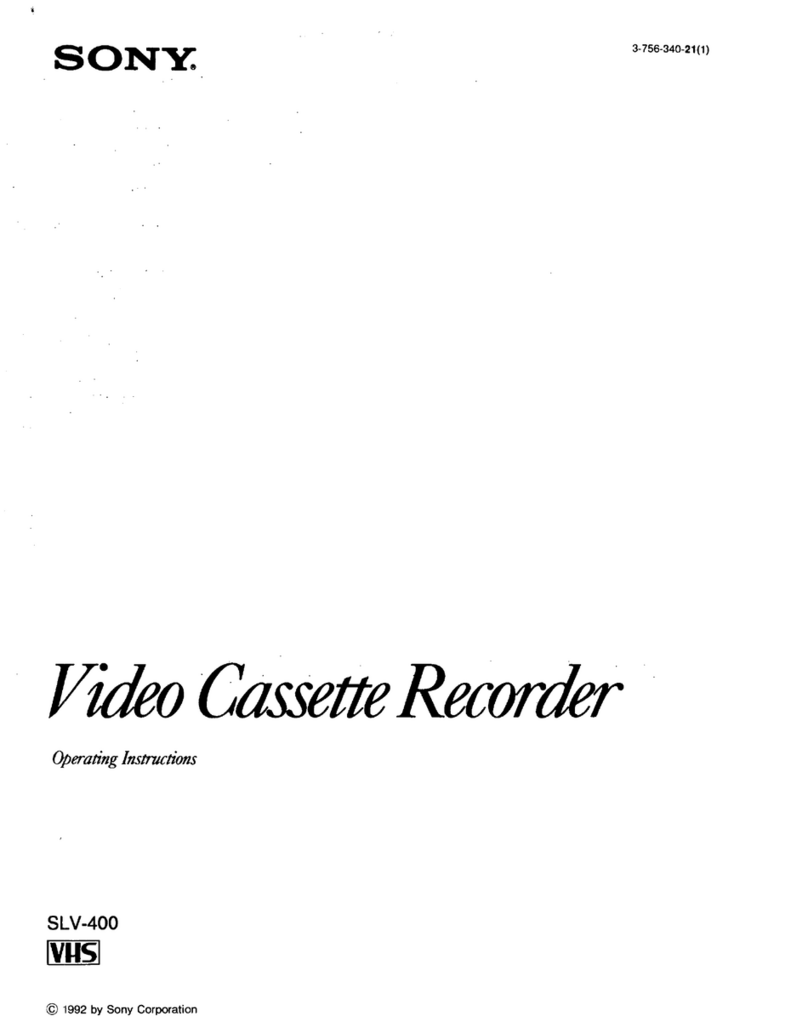 Sony SLV-400 User manual