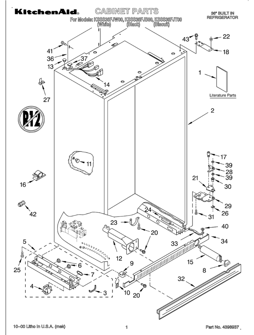 KitchenAid KSSS36FJB00 User manual KitchenAid KSSS36FJB00 User manual