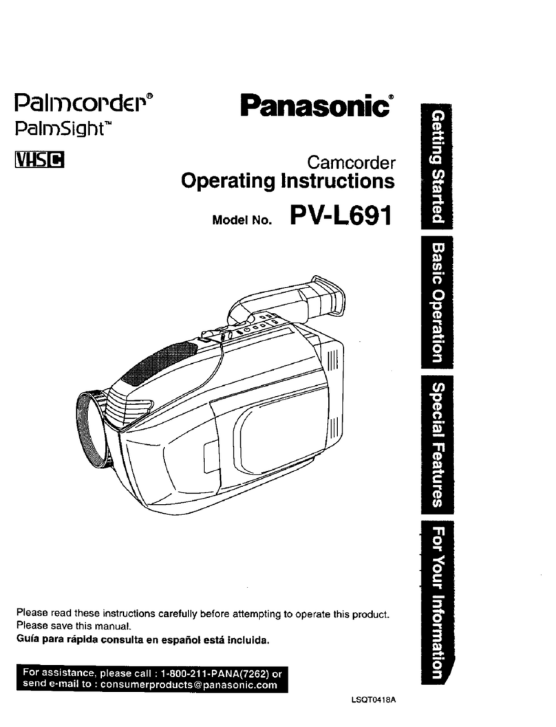 Panasonic Palmcoder PalmSight PV-L691 User manual