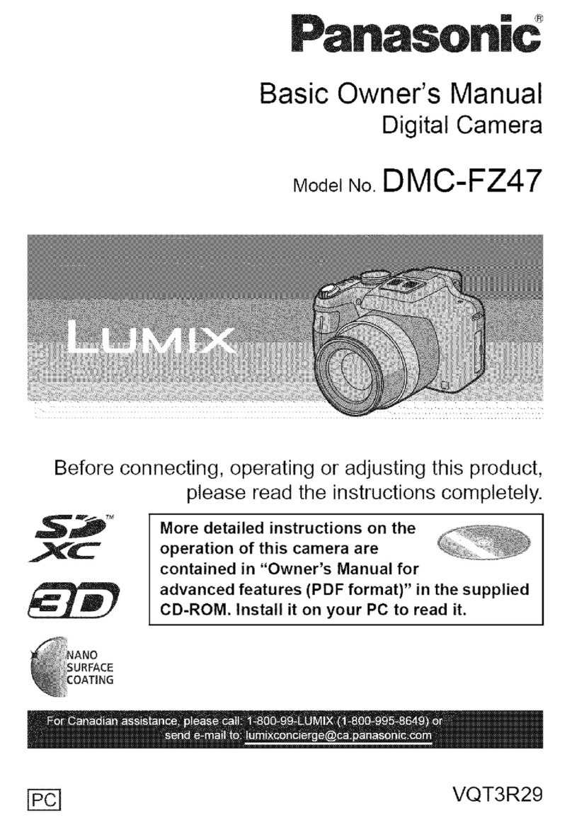 Panasonic Lumix DMC-FZ47 Installation and service instructions