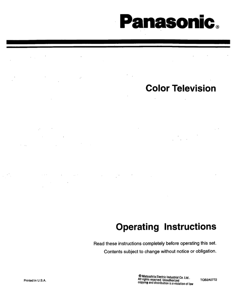 Panasonic CT-20S11 operating instructions