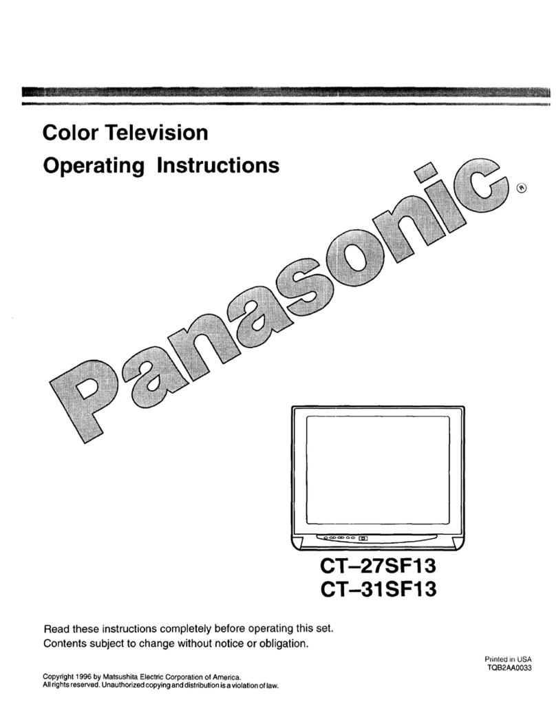 Panasonic CT-27SF13U User manual Panasonic CT-27SF13U User manual