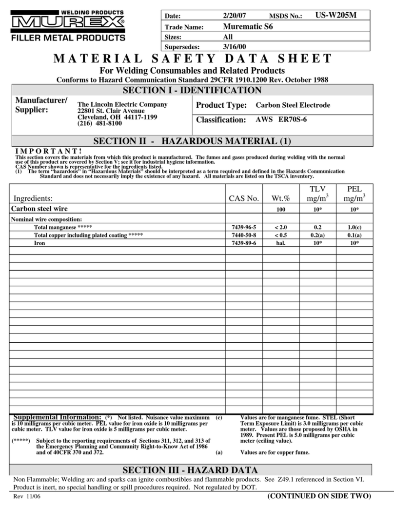 Murex US-W205M datasheet