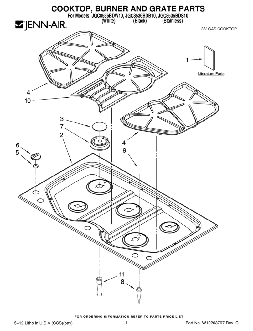 Jenn-Air JGC8536BDB10 User manual