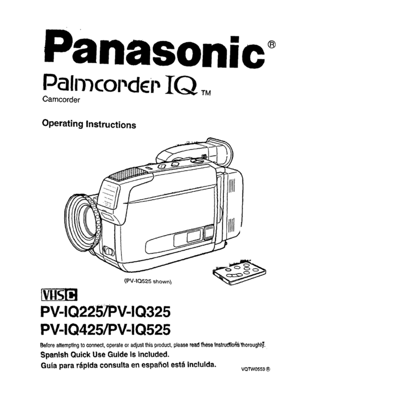 Panasonic Palmcoder IQ PV-IQ225 User manual
