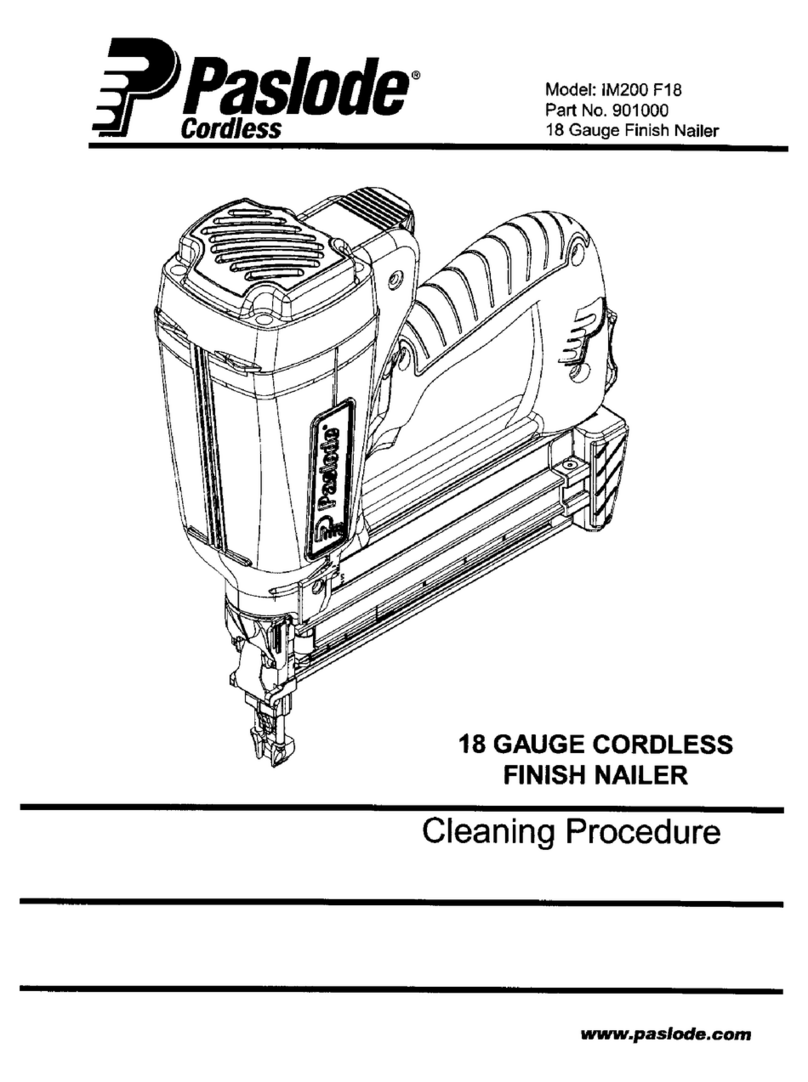 Paslode IM200F 18 User manual Paslode IM200F 18 User manual