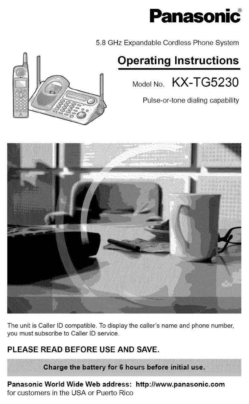 Panasonic KX-TG5230 operating instructions