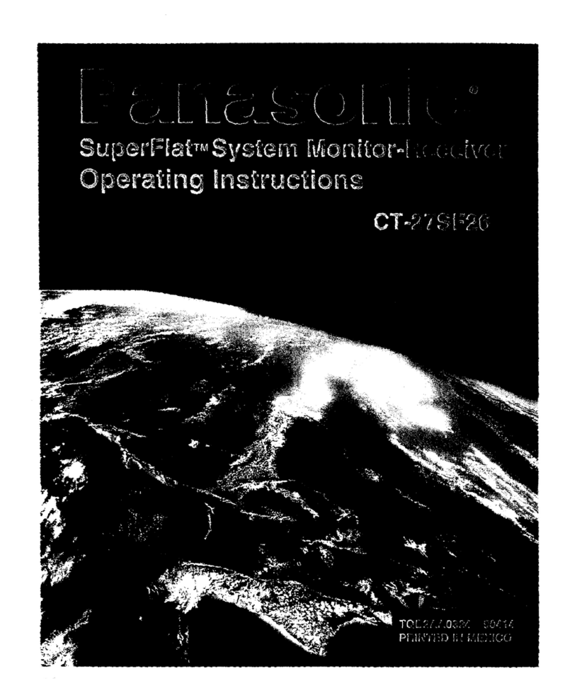 Panasonic SuperFlat CT-27SF26 User manual