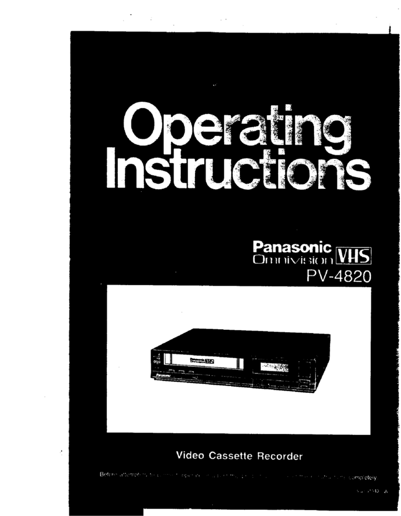 Panasonic Omnivision VHS PV-4820 User manual