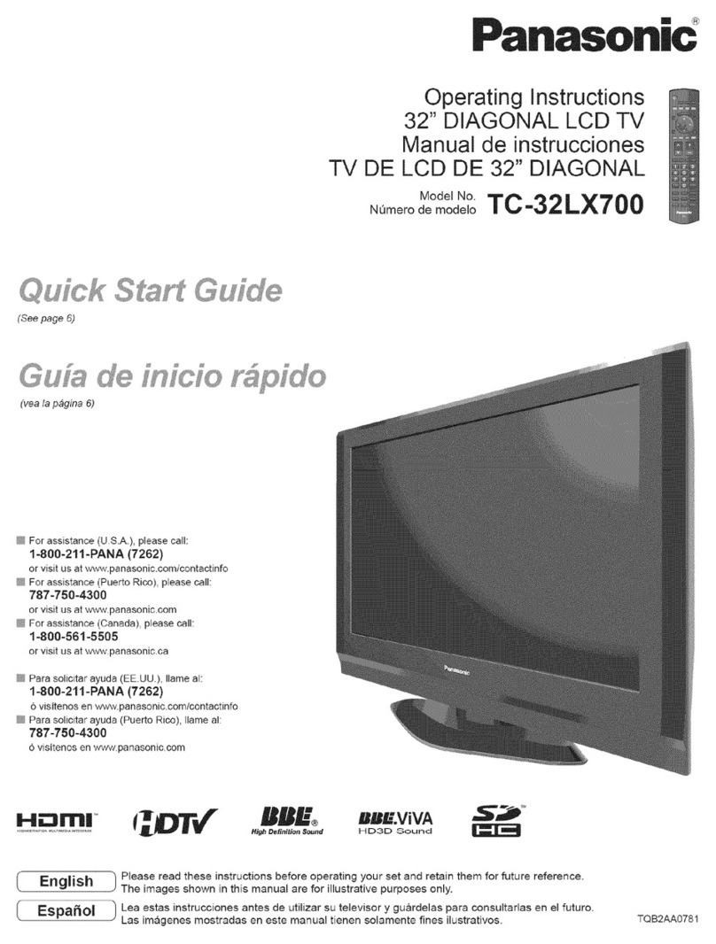 Panasonic Viera TC-32LX700 User manual