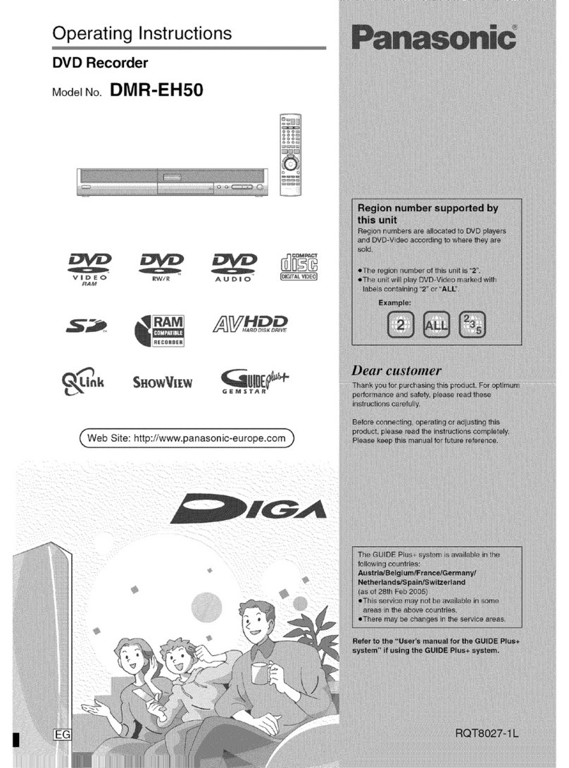 Panasonic Diga DMR-EH50 User manual