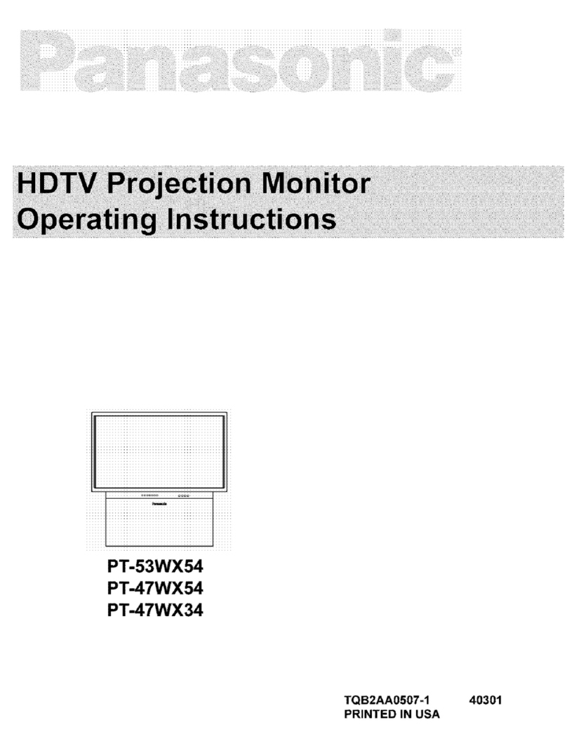 Panasonic PT-53WX54 operating instructions
