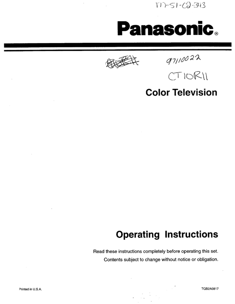 Panasonic CT10R11 User manual