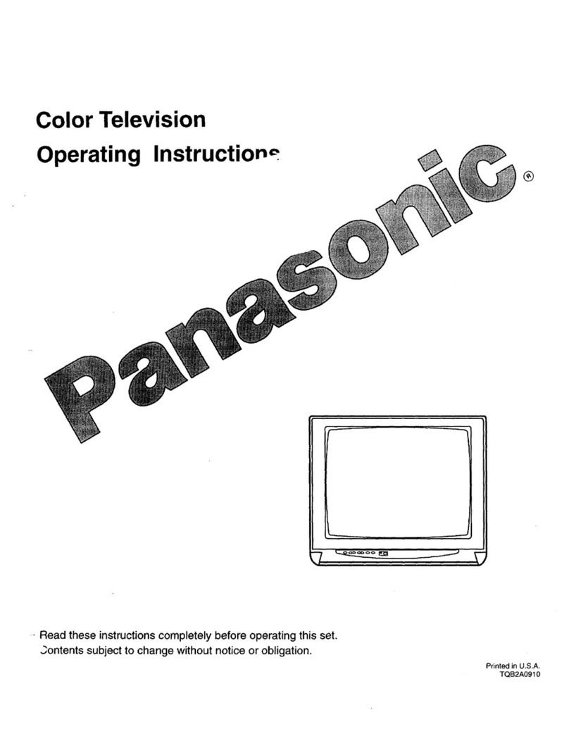 Panasonic CT-31SF12T operating instructions