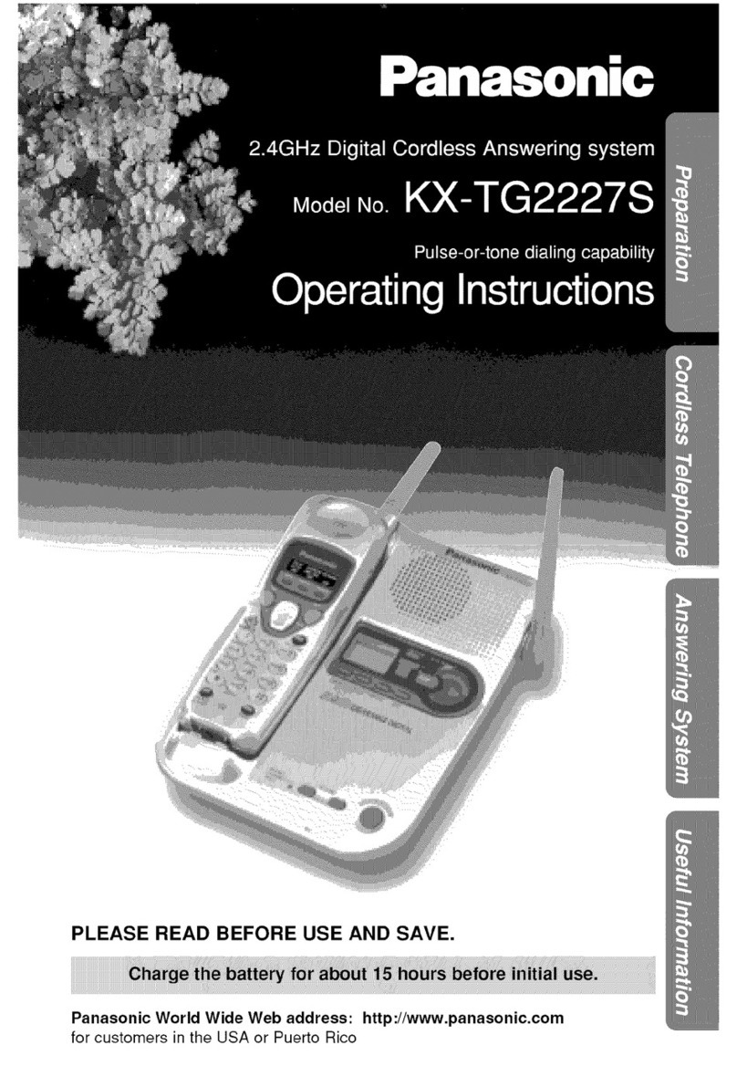 Panasonic KX-TG2227S operating instructions