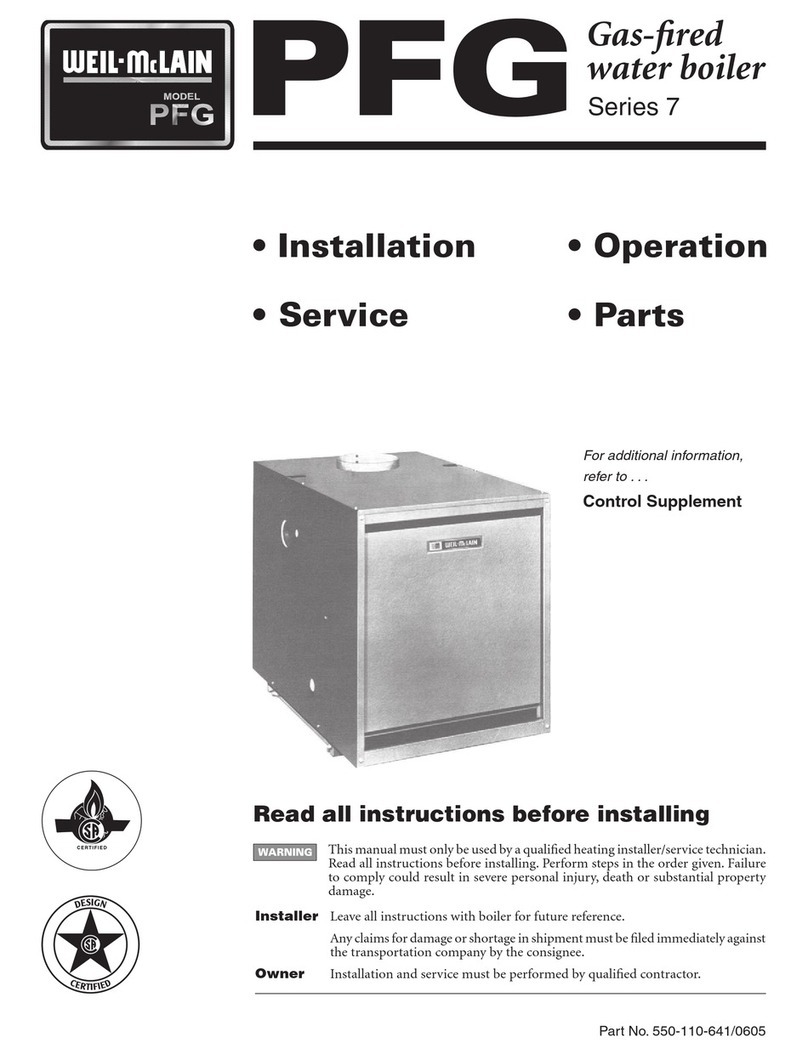 Weil-McLain PFG 7 Series Installation & operation