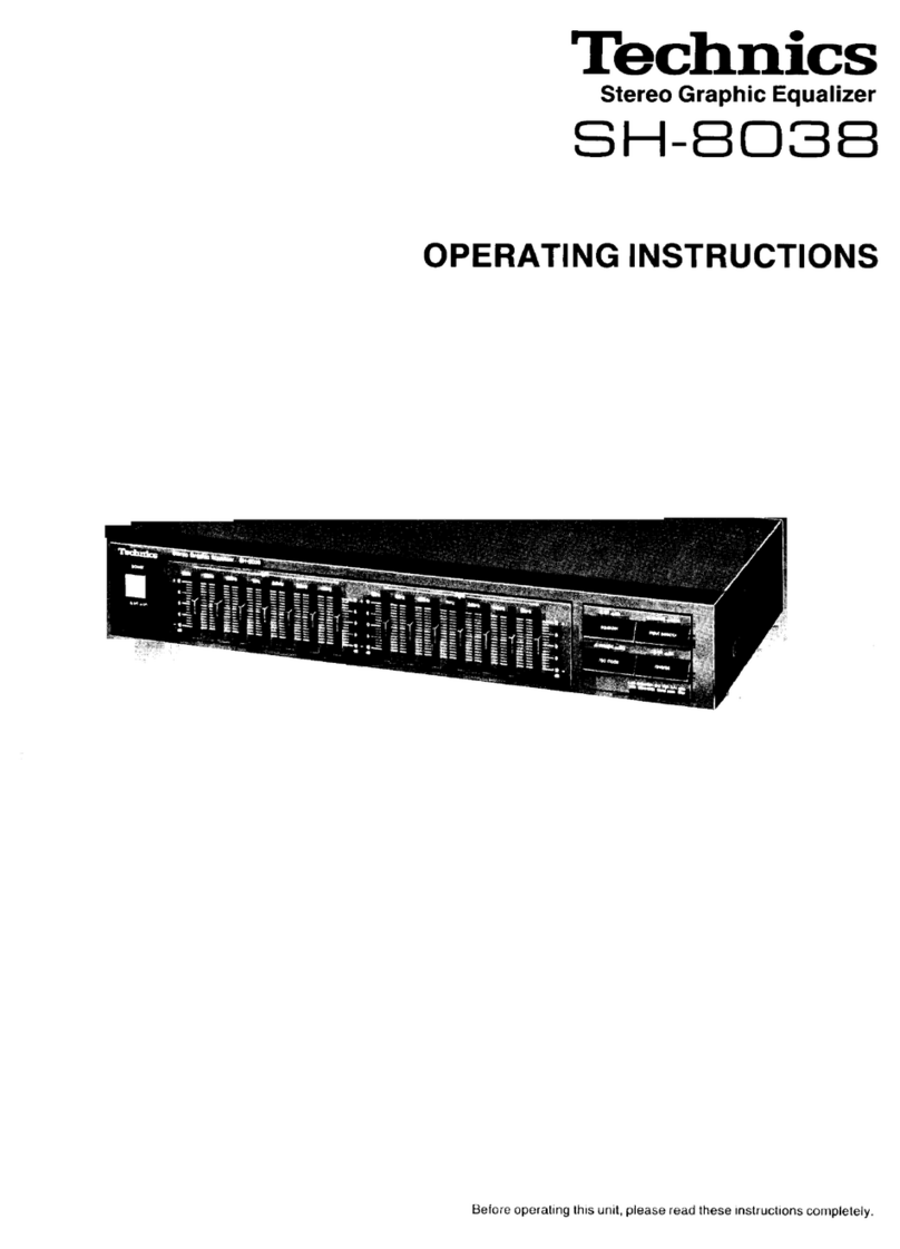 Technics SH-8038 operating instructions