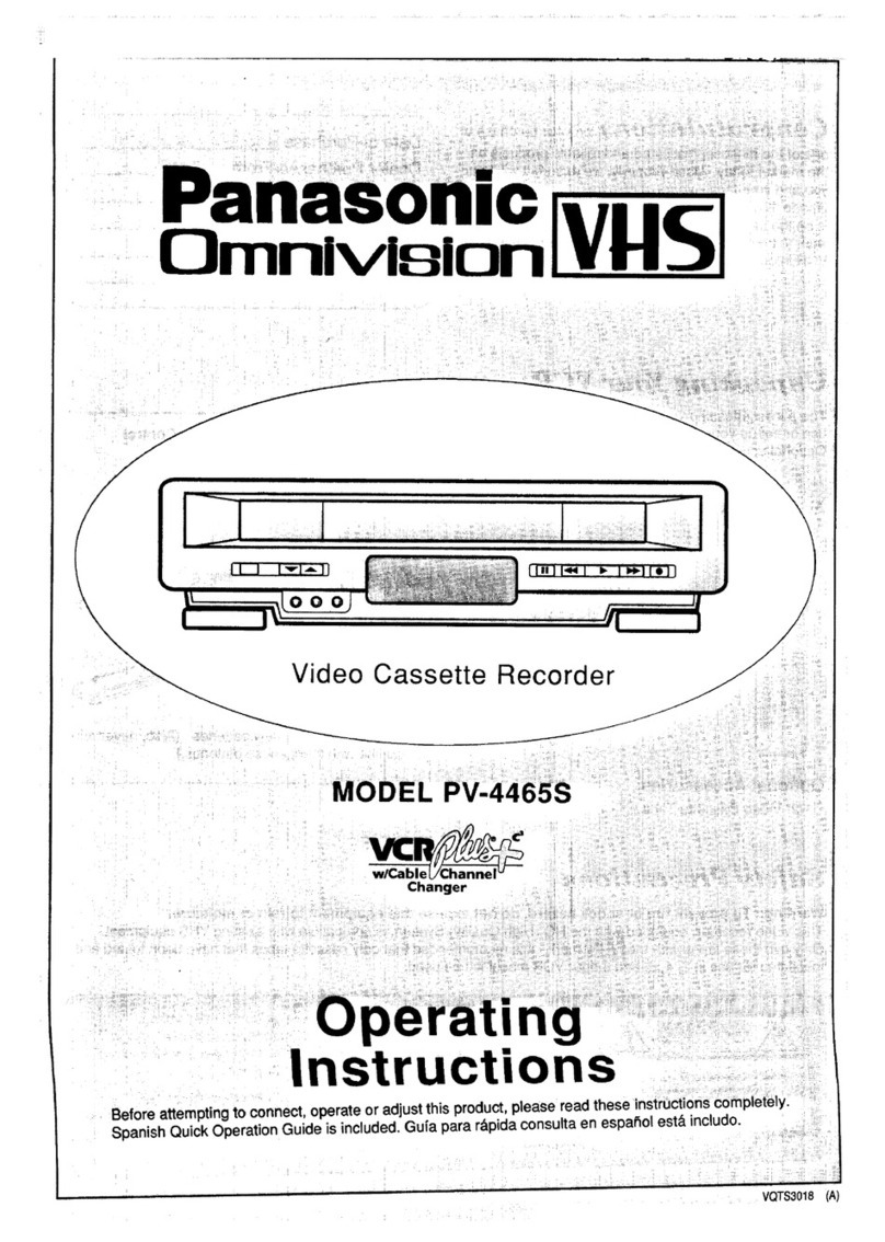 Panasonic Omnivision VHS PV-4465S User manual