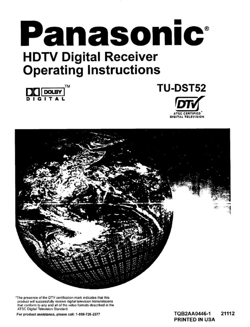Panasonic TU-DST52 operating instructions