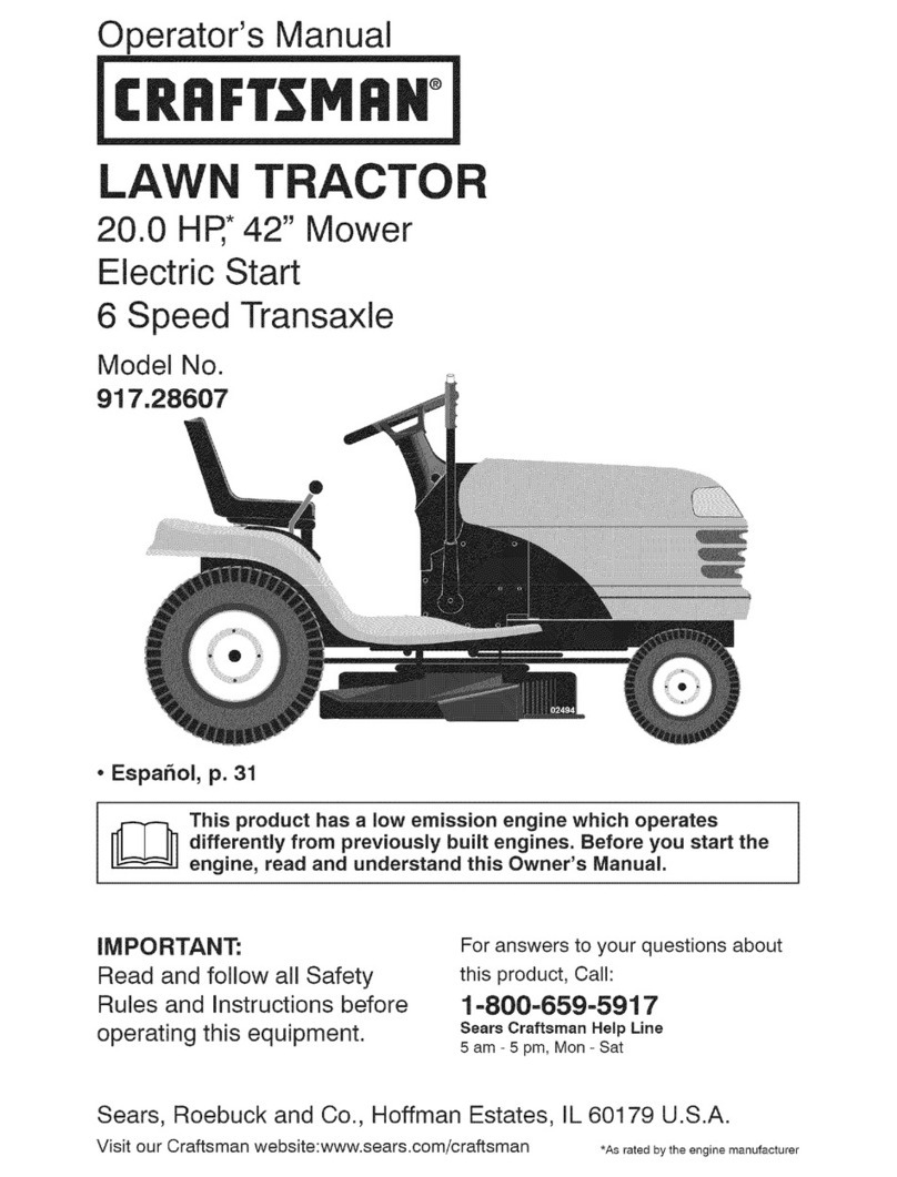 Craftsman 917.28607 Operator's manual