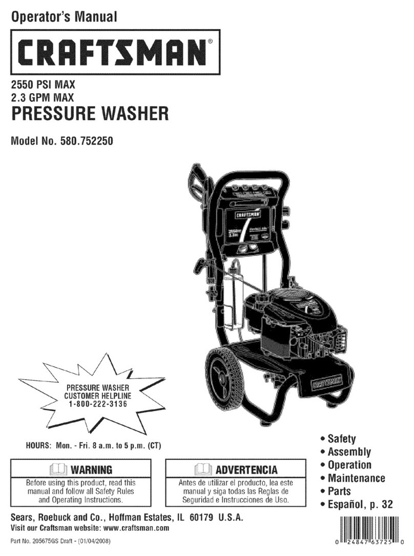 Craftsman 580.752250 User manual