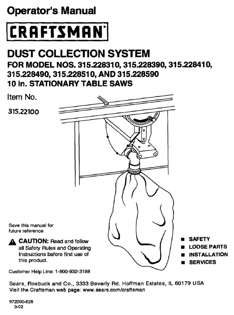 Craftsman 315.22100 User manual