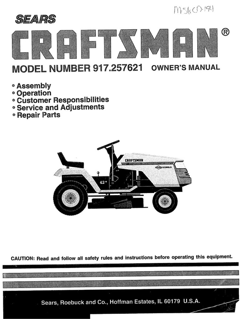 Craftsman 917.257621 User manual