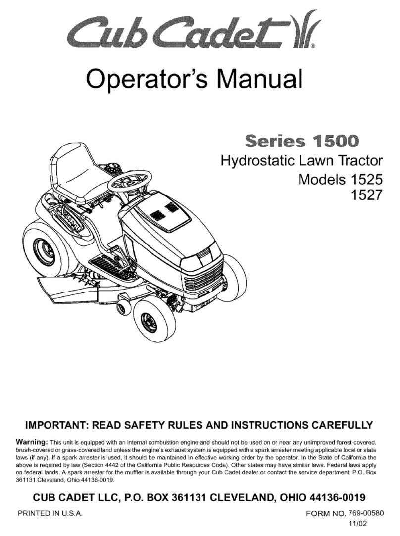 Cub Cadet 1527 User manual Cub Cadet 1527 User manual