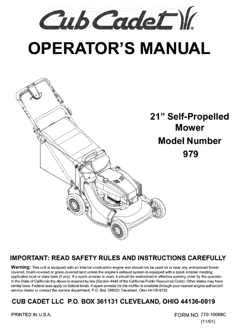 Cub Cadet 979 User manual Cub Cadet 979 User manual