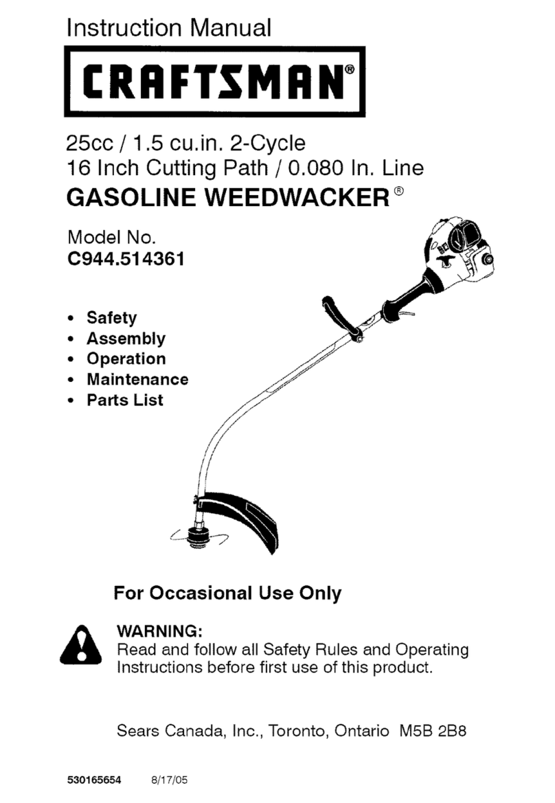 Craftsman WEEDWACKER C944.514361 instruction manual