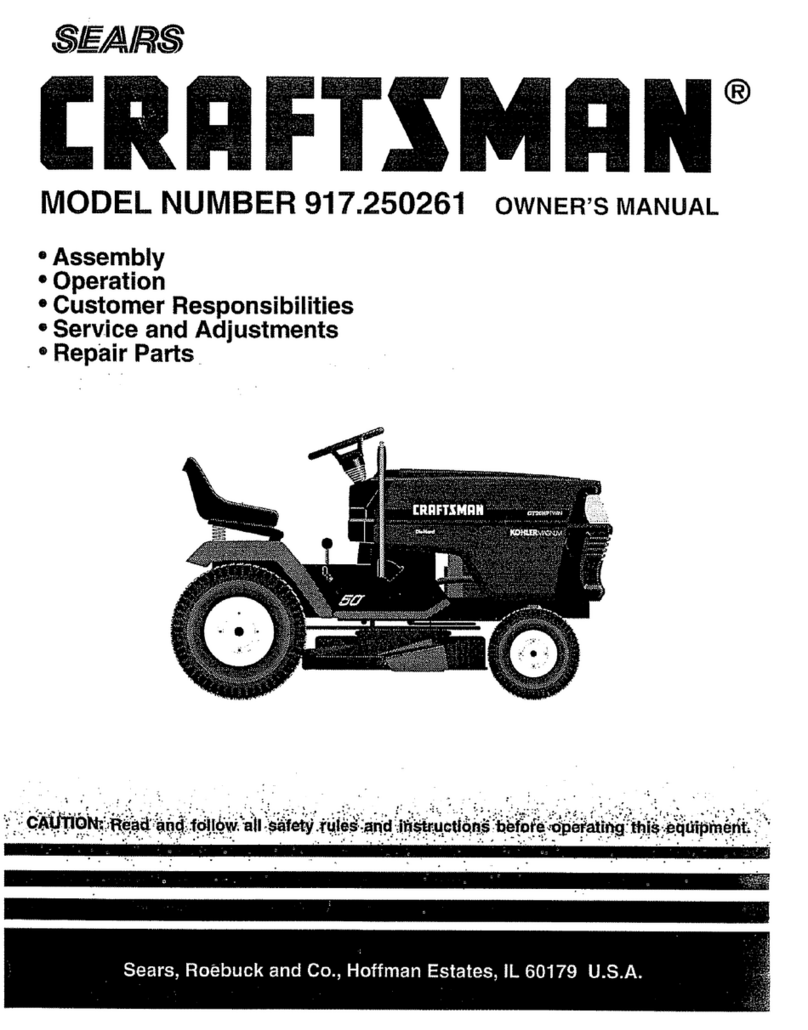 Craftsman 917.250261 User manual