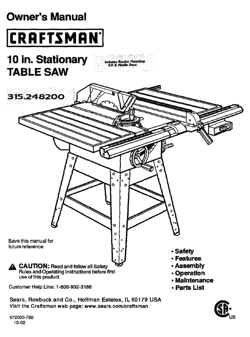 Craftsman 315.248200 owner's manual