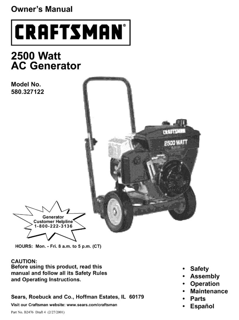Craftsman 580.327122 User manual