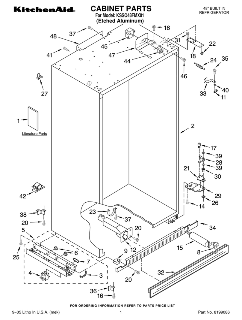 KitchenAid KSSO48FMX01 User manual